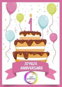 Gâteau anniversaire 1 an